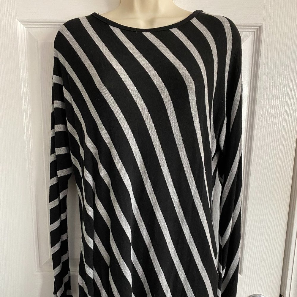 Tunic Striped Long Sleeve Shirt